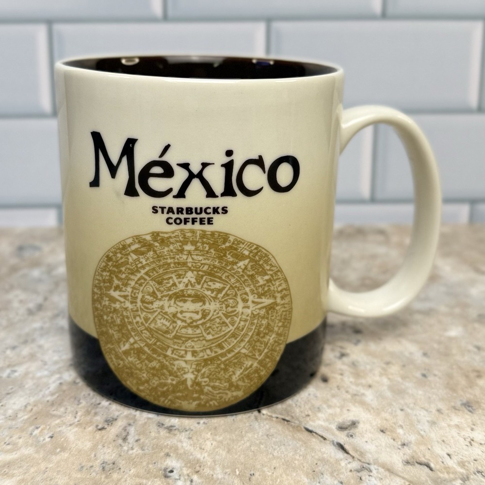 Starbucks 2016 Mexico Coffee Mug Cup Global City Icon Collector Series 16 Oz